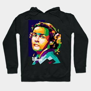 Ilse Werner In Wpap Pop Art Hoodie